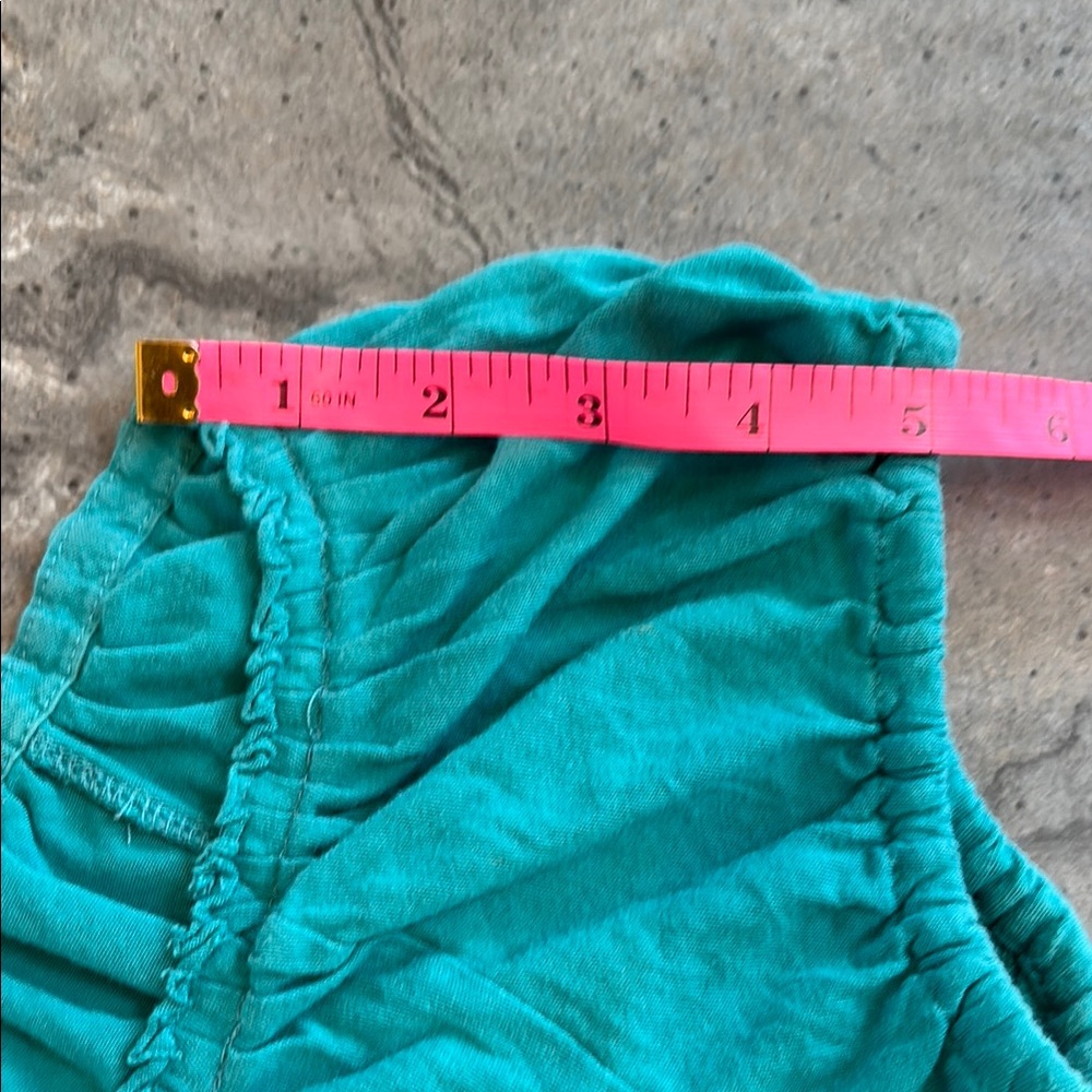 J. Crew Women’s Teal Blue Short Sleeve Shirt, Flutter Sleeve, Buttons, Size S - Picture 9 of 17